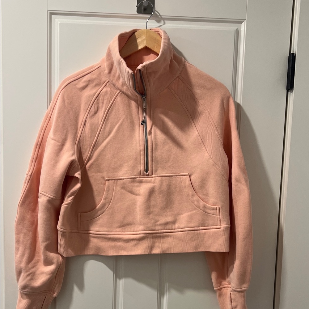 Lululemon Peach Quarter-Zip Pullover